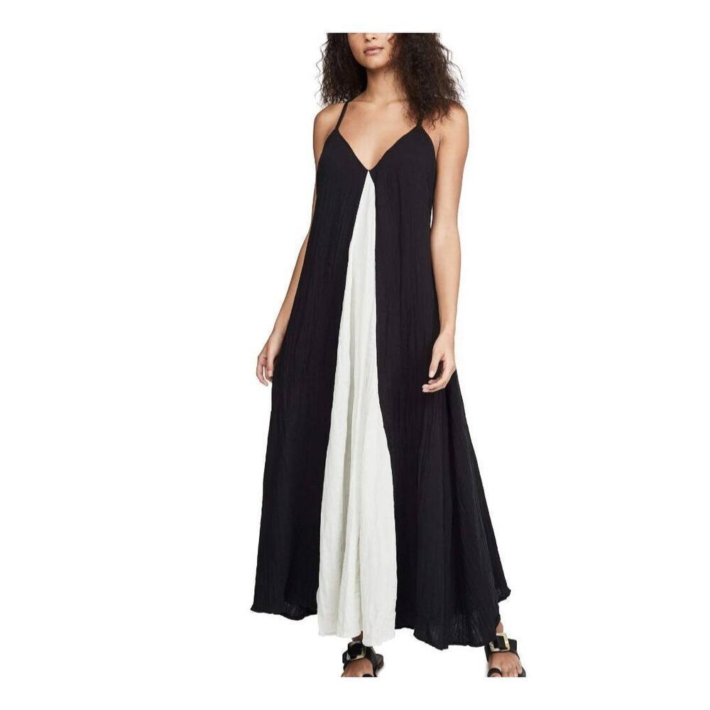 Mara Hoffman Miro Dress in black &white sz XS